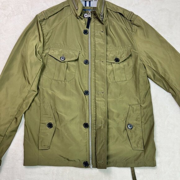 Cole Haan Lightweight Full Zip Parka Jacket Green Field Windbreaker Men's Size S - Picture 6 of 13